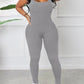 Solid Color Skinny Sports Jumpsuit H6BF3FUXEH（Buy 8 items get 1 free sunglasses）
