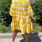 Large Polka Dot Loose Mid-Sleeve Pleated Dress HFHUZ2W63B