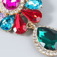 Drop Shaped Glass Diamond Earrings H7WQKABENN