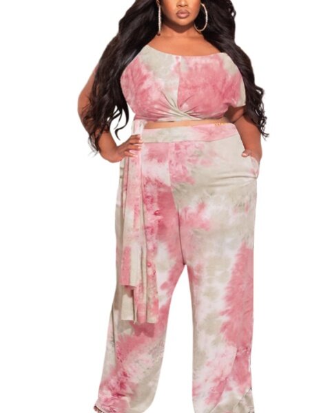 Lace-Up Wide-Leg Trouser Set
 HFBU9YESNT（Buy 8 items get 1 free sunglasses）