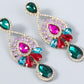 Drop Shaped Glass Diamond Earrings H7WQKABENN
