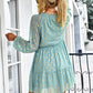 Gilded Polka Dot Long-Sleeved Dress HFL7FFFMQU（Buy 8 items get 1 free sunglasses）