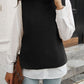 Two-Piece Button-Down Turtleneck Vest Sweater HK78F43SSH（Buy 8 items get 1 free sunglasses）